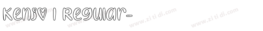 Kenjo I Regular字体转换
